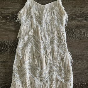White fringe dress